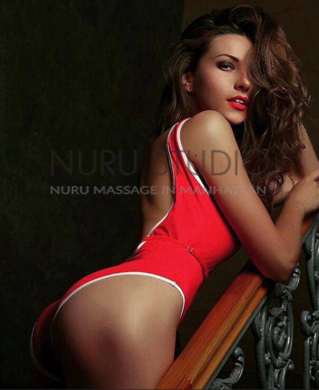 Agata providing B2B slide massage in Manhattan NYC at Nuru Studio
